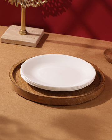 Winter Frost White Medium Plate