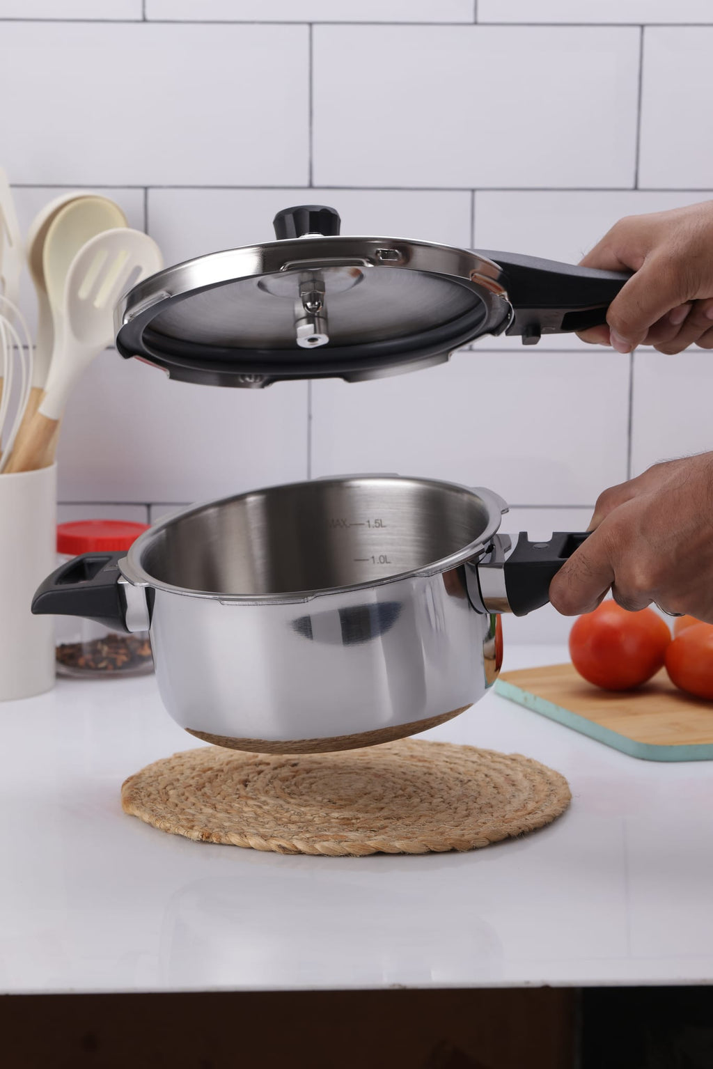 Argent Classic Triply Outer Lid 1.5L Pressure Cooker - 3