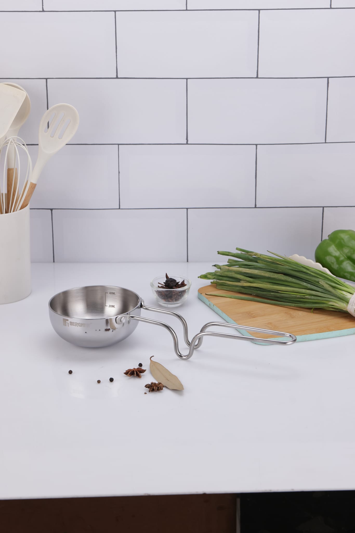 Argent Tri-Ply Stainless Steel 12cm Tadka Pan - 0.5L - 1