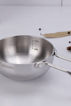 Argent Tri-Ply Stainless Steel 12cm Tadka Pan - 0.5L - 3