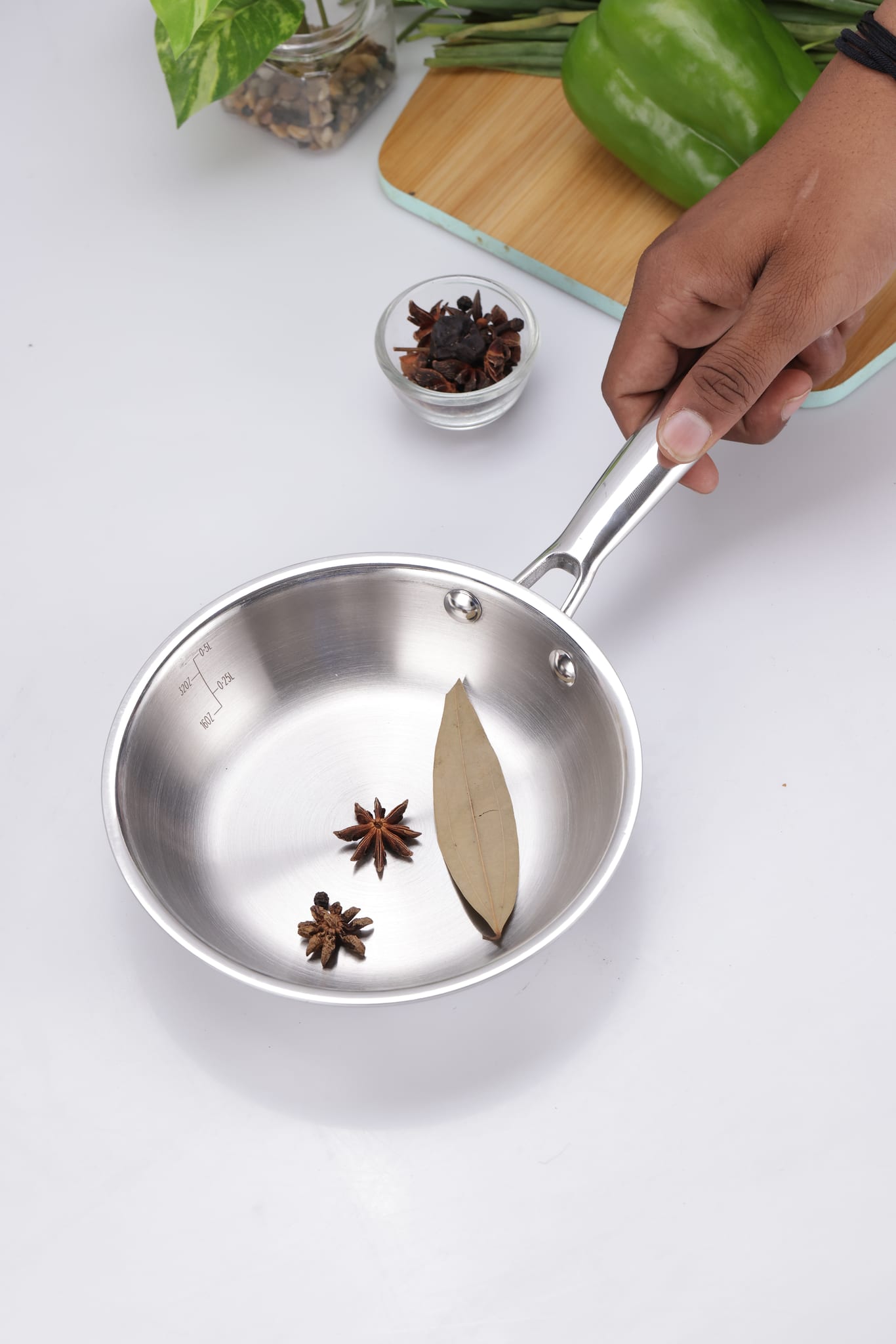 Argent Junior Chef Tri-Ply Stainless Steel 16cm Frypan - 0.7L - 4