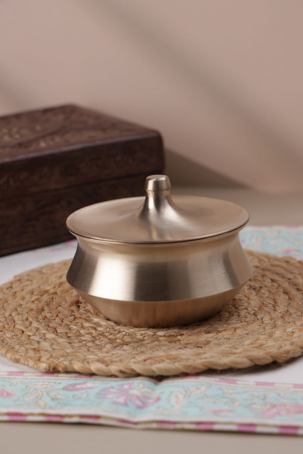 Bronze Handi with Lid, 240ml - 1