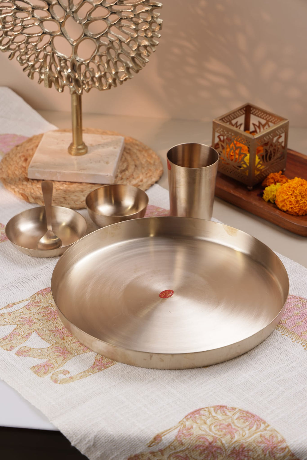Bronze Delight Thali Set - 4